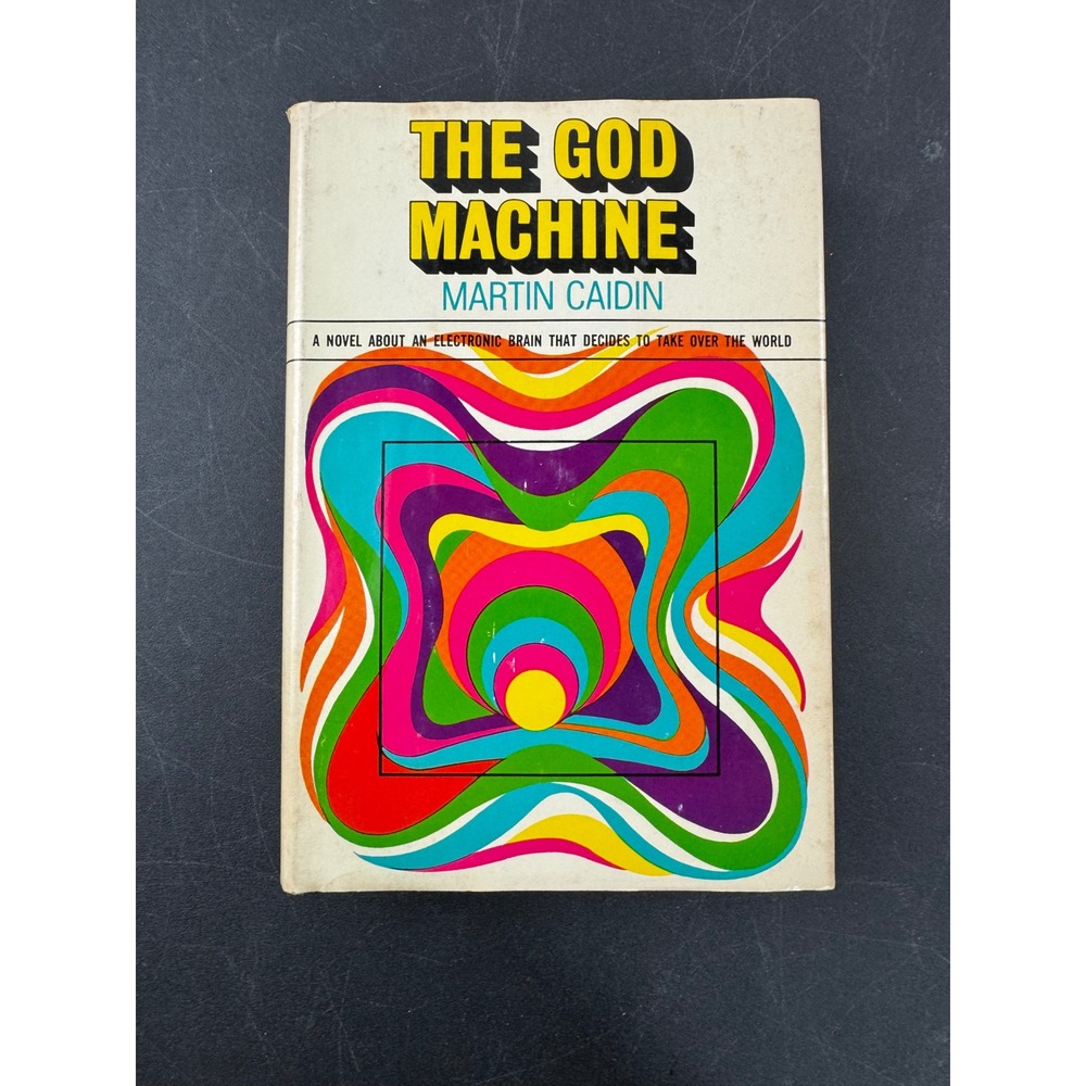 The God Machine Novel by Martin Caidin First Edition 1968 Vintage Sci Fi